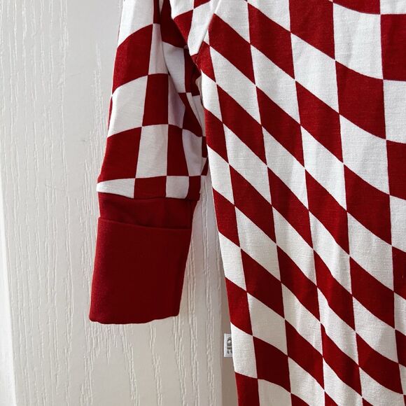 Brixton Phoenix Candy Check Bamboo Zip Romper Zippy Burnt Orange SZ Newborn NWT - Picture 15 of 15